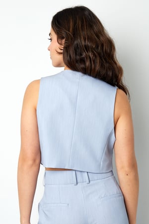 Cropped waistcoat - off-white h5 Picture13